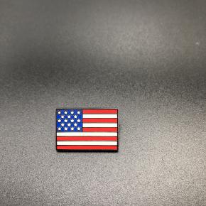 Flag hard enamel pins